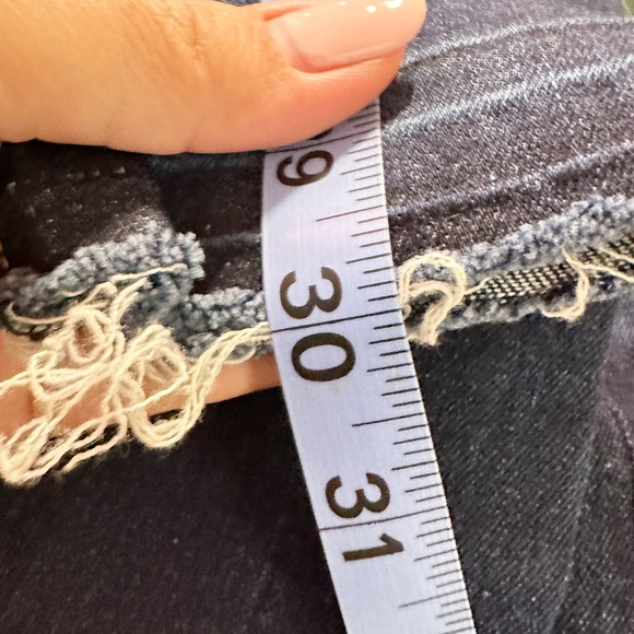 Veronica Beard Brooke Skinny Jean Mid Rise Midnight Fray Dark Blue Wash Women 28 - Picture 9 of 9